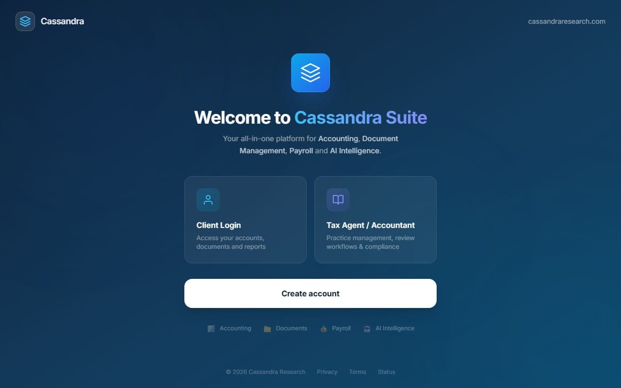 Cassandra Suite interface